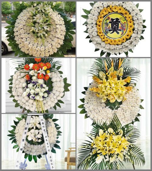 广东梅州市五华县转水镇黄梅村花圈速递
