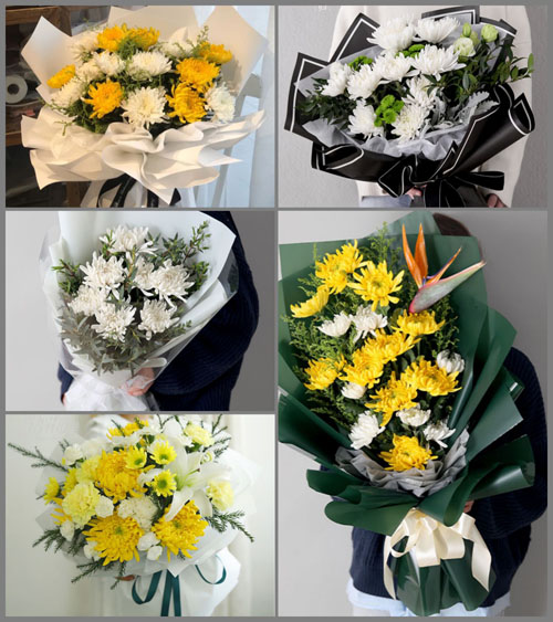广东梅州市五华县转水镇黄梅村白事花束代送